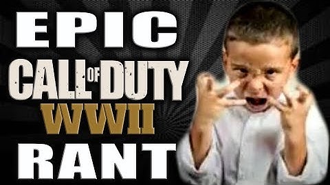 EPIC COD WW2 RANT! NO CREATE A CLASS?! COD WW2 DIVISIONS RANT