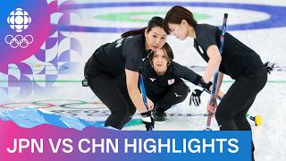 Japan vs. People's Republic of China Women's Curling match highlights | Milano Cortina 2026