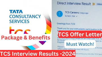 TCS Offer Letter || TCS Interview Results 2024