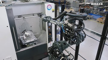 HELLER HF 5500 with HELLER robot cell | Part handling