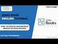 How to Create Progressive Invoices in Zoho Books | Step-by-Step English Guide #tutorial  #zohobooks