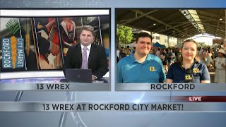 13 WREX's John Jurgens and Samantha Soto soak in first day of summer at Rockford City Market