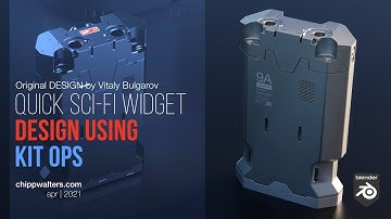Create a SCI-FI Widget in Blender with KIT OPS
