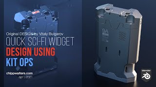 Create a SCI-FI Widget in Blender with KIT OPS
