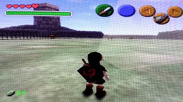 Zelda OOT Cheat Code shinning light in lon lon ranch