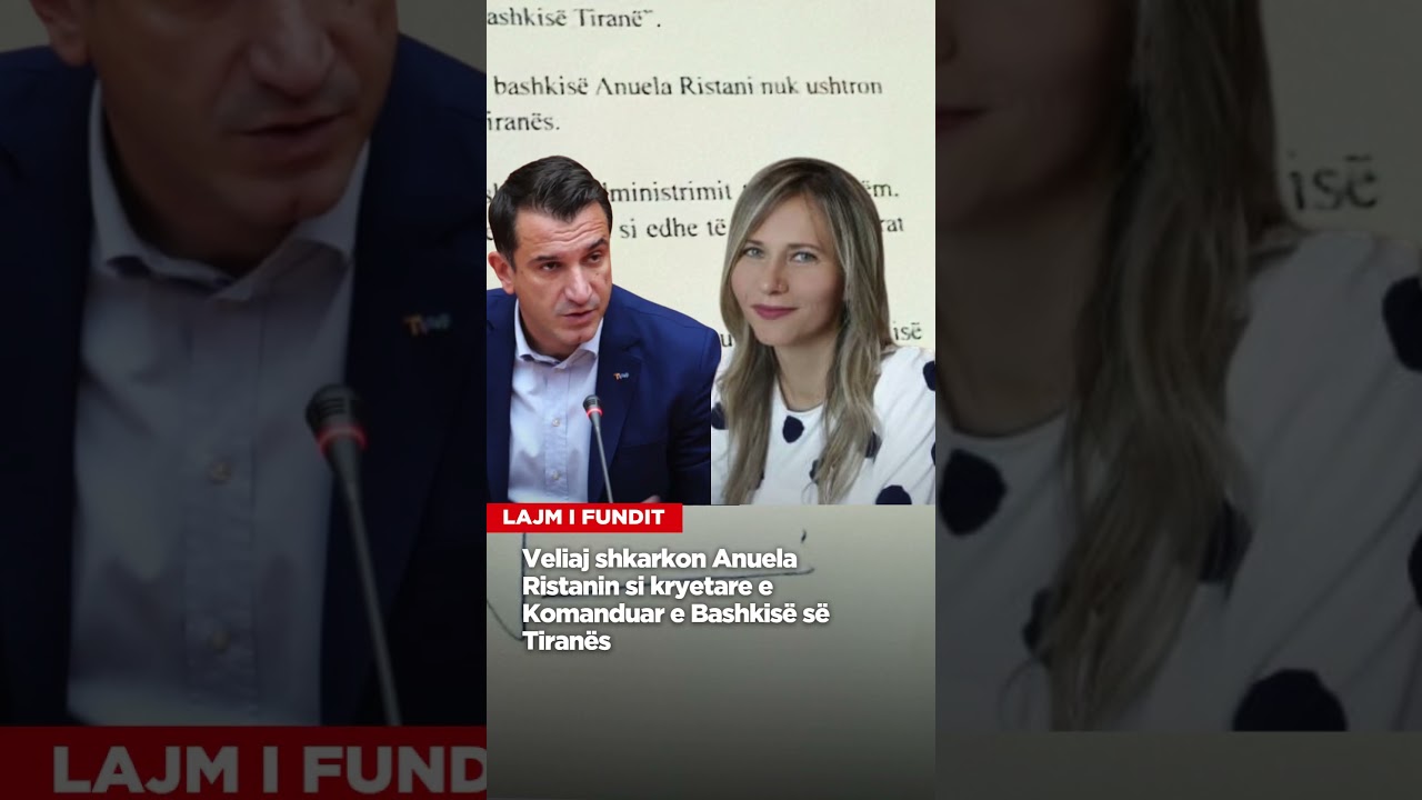 Veliaj shkarkon Anuela Ristanin si kryetare e Komanduar e Bashkisë së Tiranës