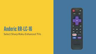 Anderic RR-LC-16 Roku TV Remote for Sharp Roku TV LCRCRUS16 / 398GR10BESP06U screenshot 5
