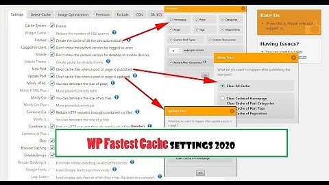 WP Fastest Cache Plugin settings 2020 | Drill SEO