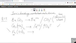 11chem - Ionic bonding worksheets explained