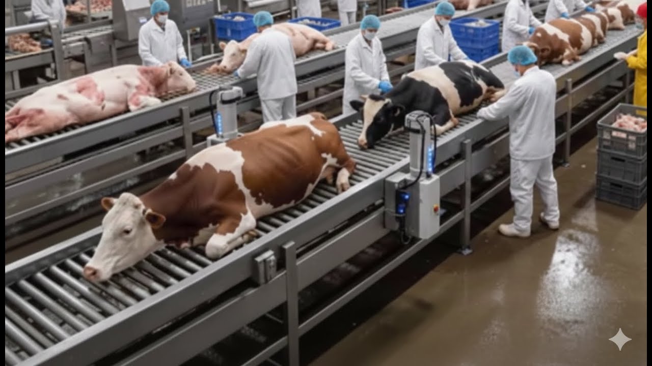 Inside the High Tech Factory How Cow Leather is Really Made! 🐄🏭