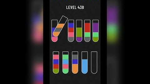 Water sort puzzle level 438