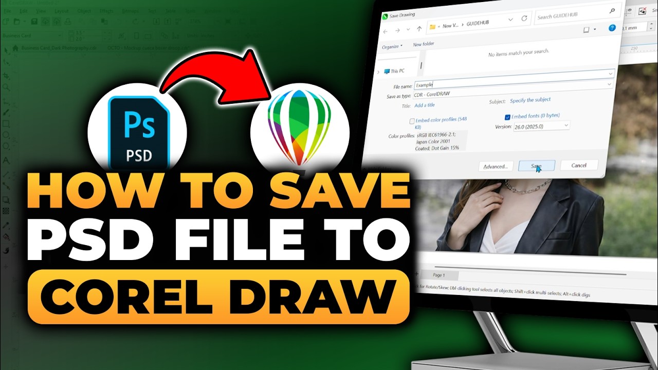 How To Save PSD File To Corel DRAW (𝟮𝟬𝟮𝟲) | 100% WORKS | NO Yapping, To ...
