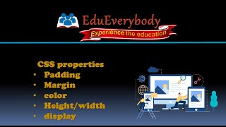 CSS Properties : margin, padding, height/width, display | Web development Series