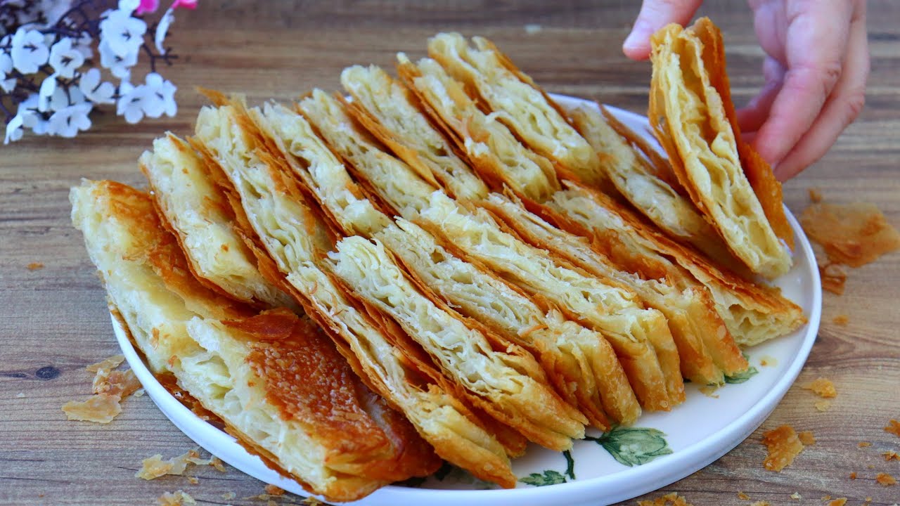 Раскатайте 3 теста одновременно, не используя скалку или валик. ❗Всего из 3-4 ингредиентов.