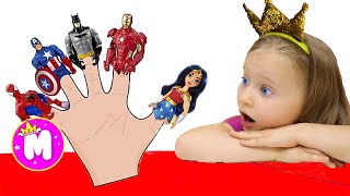 Finger Family Superheros | Kids Songs and Nursery Rhymes | Miss Mila