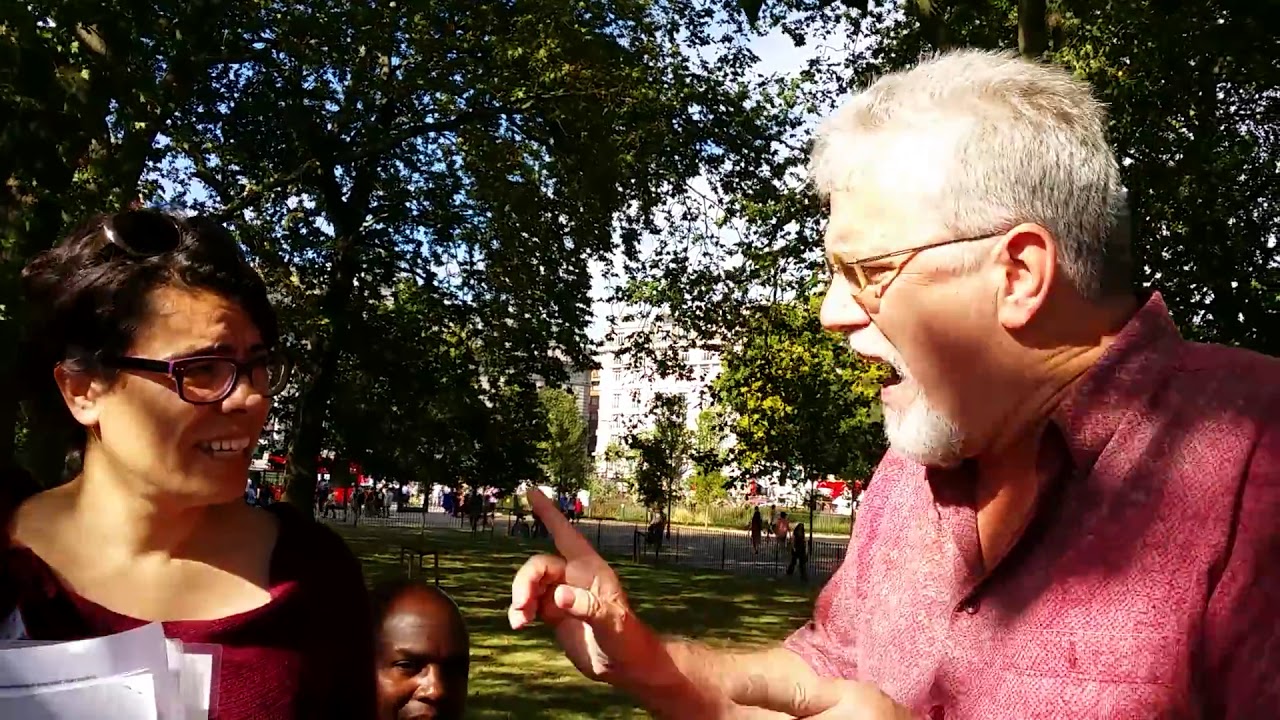 Hatun Tash & Jay Smith Speakers Corner Hyde Park London 2015. (2