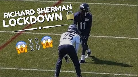 Richard Sherman schooling WRs in 1-on-1s | DB v WR | All Eyes DB Camp