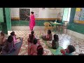 बच्चों को अक्षर ज्ञान उनकी ध्वनि, लिखने का तरीका,उनके चित्र तथा पहले अक्षर के बारे में बताया गया