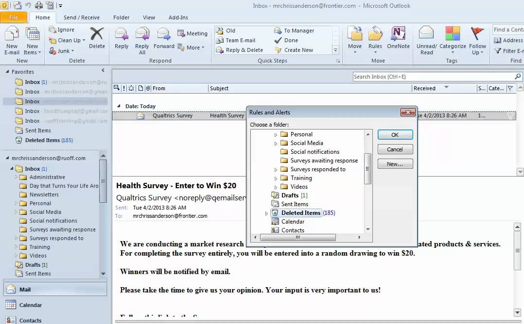 How To Automatically Delete Junk Mail Using Rules In Outlook 2010 YouTube