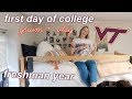 first day of college GRWM + vlog (freshman year) | Virginia Tech