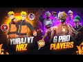 NRZ & YURAJ YT x NARUTO 🗿 Vs 6 LEGEND PLAYERS 🥶 NARUTO ON FIRE ❗️🔥 @Nrzzzzzzzz