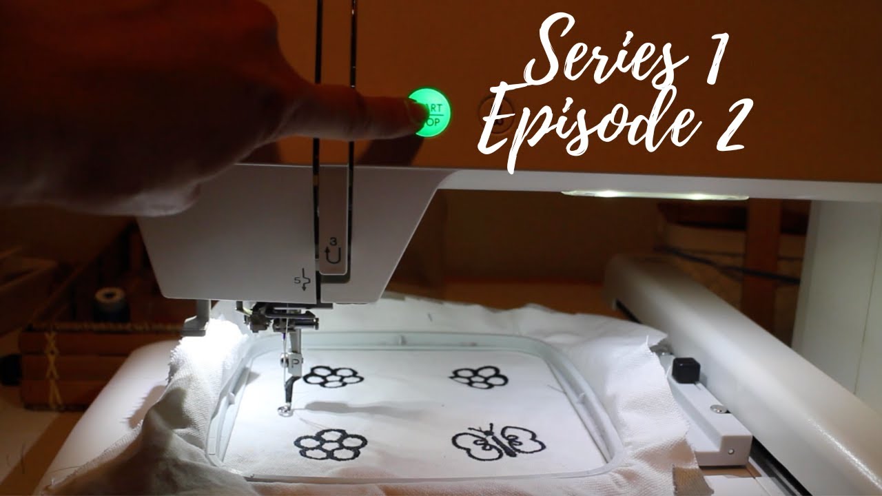 Come embroider with me Janome memory craft 500E beginners series 1 episode 2
