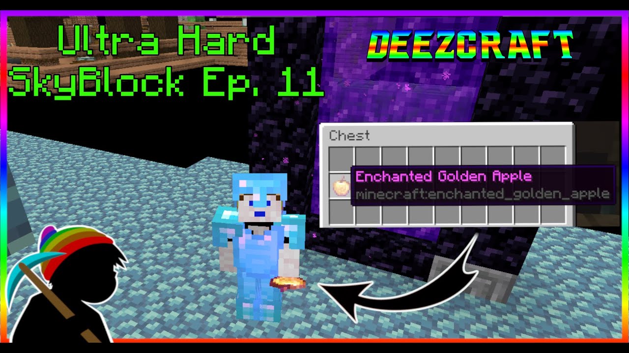 Getting to the Nether in ULTRA HARD Skyblock EP 11 #minecraft #skyblock ...