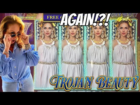 ANOTHER FULL SCREEN!!! On Dollar Storm Trojan Beauty at Delaware Park Casino!