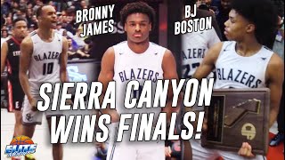 Lebron James Jr GAME-WINNING Assist! CRAZY BUZZER BEATER! Sierra Canyon Wins CIF Championship