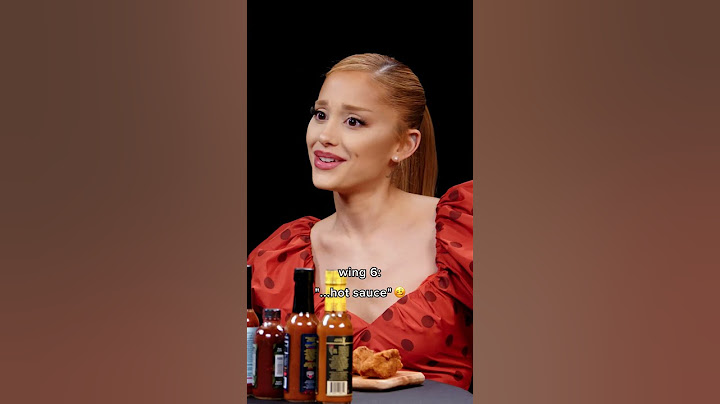 Ariana Grande's reaction to every wing on Hot Ones 🔥