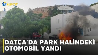 Datçada Park Hali̇ndeki̇ Otomobi̇l Yandi