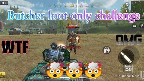 I tried the butcher loot only challenge in COD Mobile Solo vs Duo Battle Royale.....
