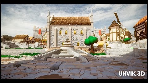 LowPoly Medieval Village Kit - Trailer
