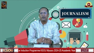 Online Induction Programmes  journalism and mass communication , KSOU
