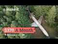 Living in an airplane in the woods for 370 a month  unlocked