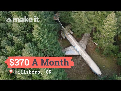 Living In An Airplane In The Woods For $370 A Month | Unlocked