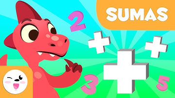 Sumas para niños - Aprende a sumar con Dinosaurios - Matemáticas para niños