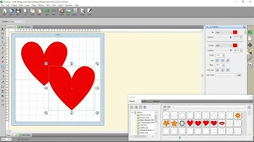 VinylCut 5 Combine Overlapped Designs to Avoid Individual Cutouts, Step by Step Video