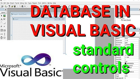 Database in visual basic using standard control || visual basic