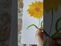 #sunflower #nature lovers #watercolor#art#yellow flower #drawing#floral art  #shortsfeed #yt#shorts