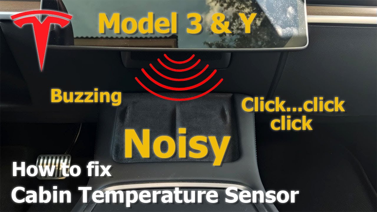 2018-2023 Tesla Model 3/Y Noise coming from underneath the screen.
