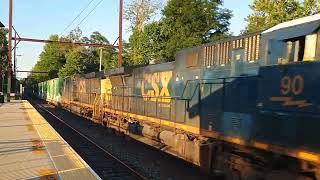CSX M419 With AC44CW Duo & Autoracks at Yardley, PA