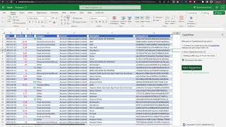 Automate Bank transactions into Excel