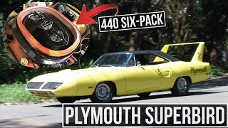 PLYMOUTH SUPERBIRD 440 SIX-PACK: aceleramos a lenda da Nascar | Garagem do Bellote TV