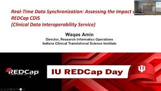 Real-Time Data Synchronization: Assessing the Impact of REDCap CDIS - Waqas Amin screenshot 4