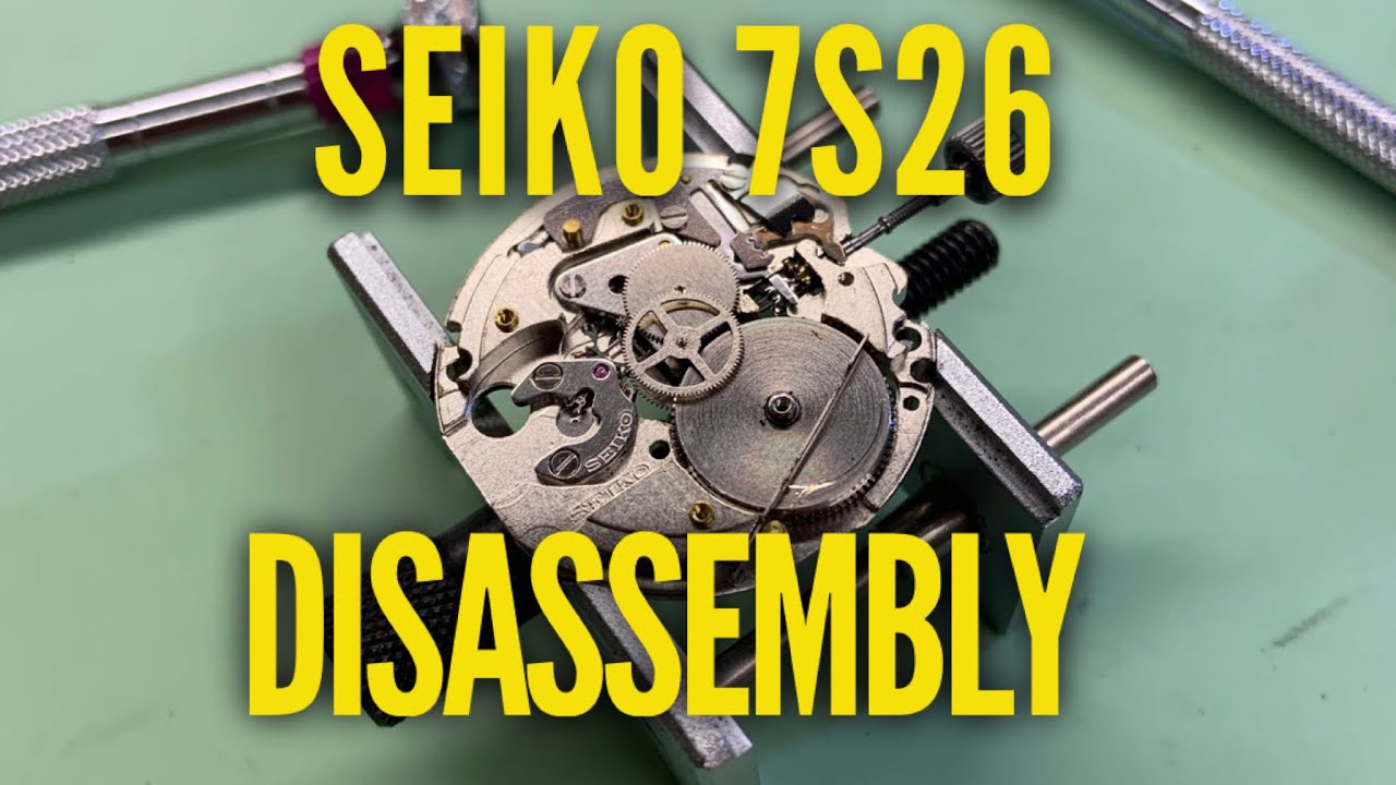 Seiko 7S26 Watch Service. Movement Disassembly Tutorial (SKX) - YouTube