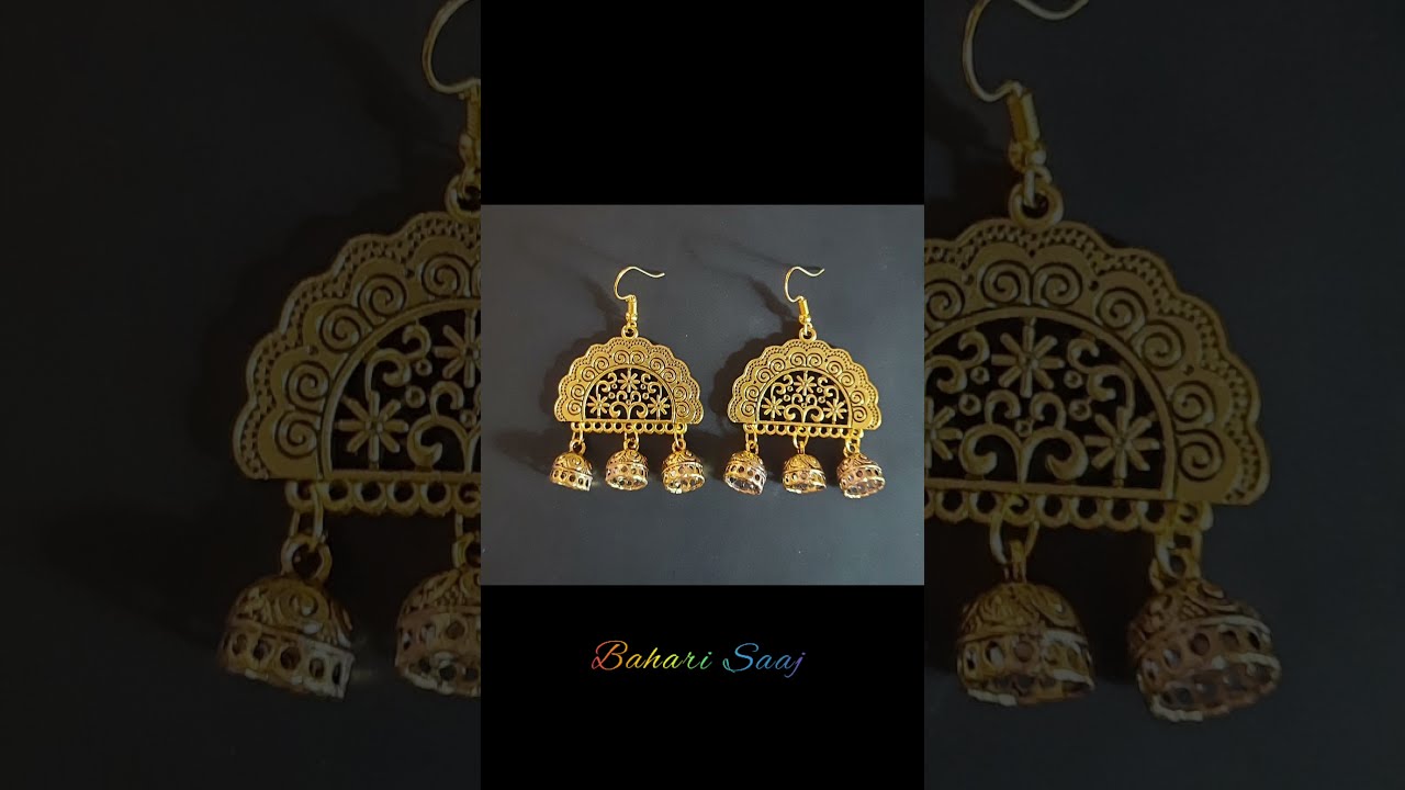 Oxidized earrings collection || Bahari Saaj || Handmade jewellery ||