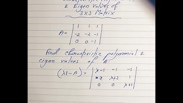 Linear Algebra -- Characteristic Polynomials and Eigenvalues of 3x3 Matrix