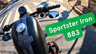 Harley-Davidson 883 Iron Sportster SON BRUT DE MOTEUR || Balade matinale FHD 4K screenshot 3