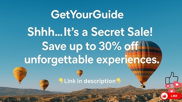 ✨ How to Save 30% on GetYourGuide Trips (Hidden Travel Deal!) ✨